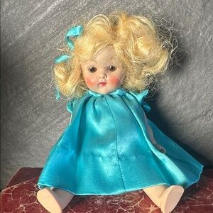 Stanley Blonde Doll in Teal Dress
